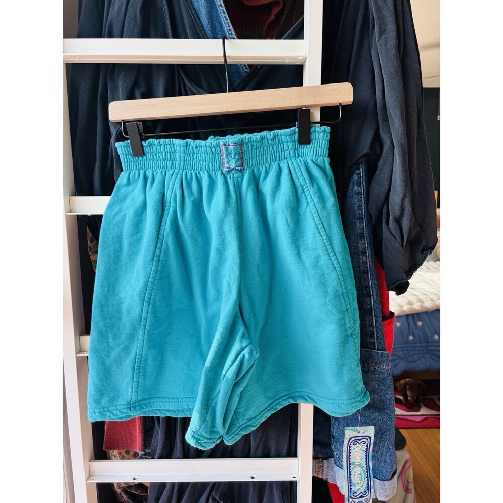 Vtg Ocean Pacific Shorts Mens Medium Turquoise Sk8 80s 90s NOS Surf Deadstock OP